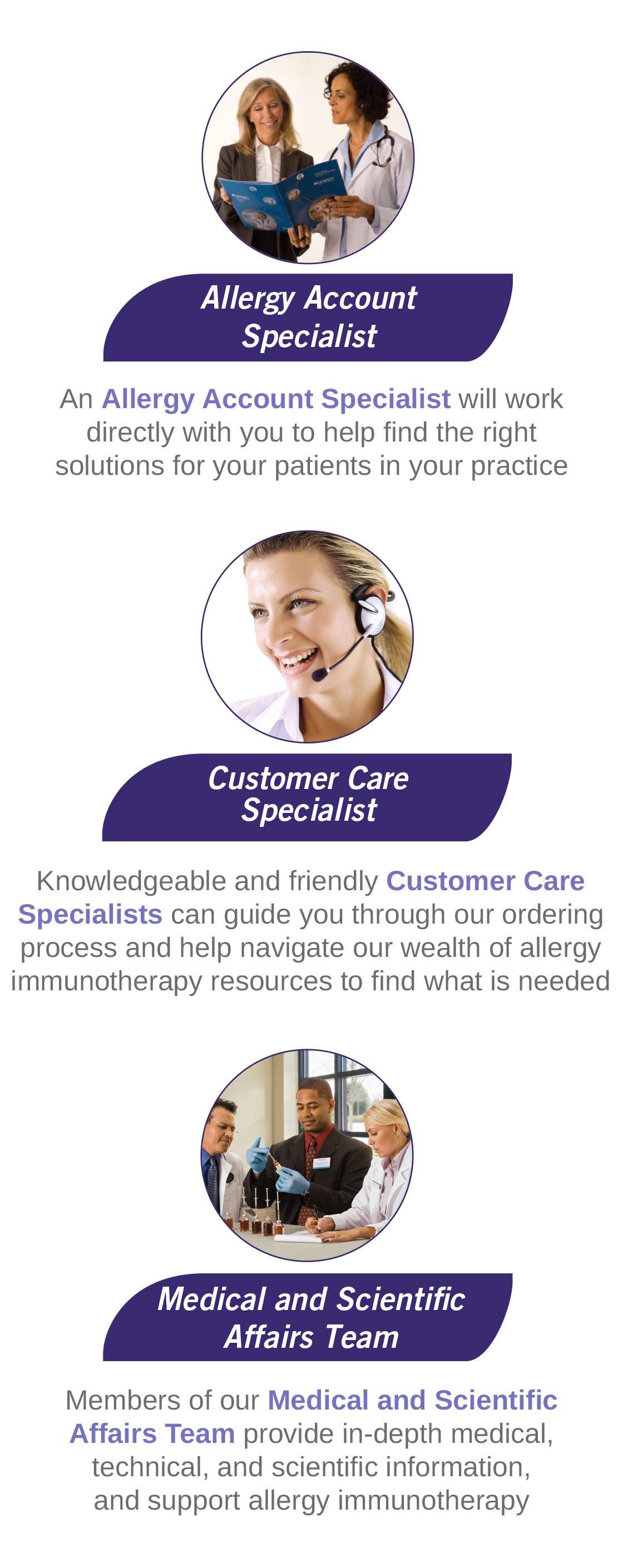 Stallergenes Greer Service Team graphic